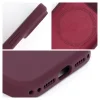  iPhone 18 Pro / 17 Pro sötét cseresznyepiros Forcell F-Protect Rubber Premium MagSafe-kompatibilis tok thumbnail