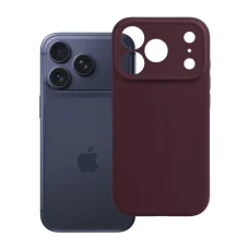  iPhone 18 Pro / 17 Pro sötét cseresznyepiros Forcell F-Protect Rubber Premium MagSafe-kompatibilis tok