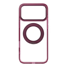 Apple iPhone 18 Pro Max / 17 Pro Max tmavočerešňové puzdro Frame Circle Stand, kompatibilné s MagSafe