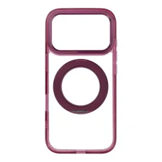 iPhone 18 Pro / 17 Pro sötét cseresznye Frame Circle Stand MagSafe-kompatibilis tok