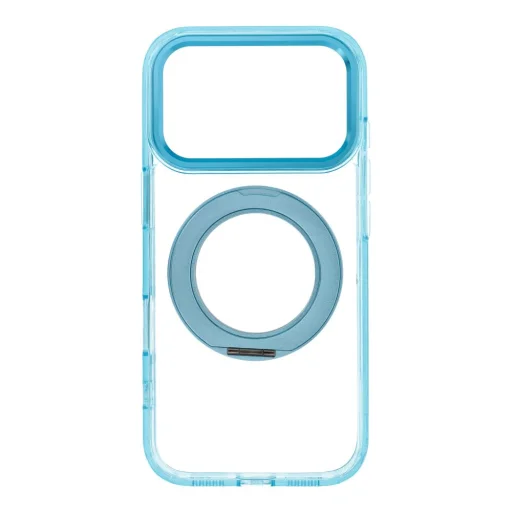 iPhone 18 Pro / 17 Pro svetlomodré puzdro Frame Circle Stand kompatibilné s MagSafe - 1