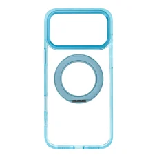  Apple iPhone 18 Pro Max / 17 Pro Max világoskék Frame Circle Stand MagSafe-kompatibilis tok