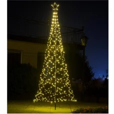 HOME LKD480TREE LED svetelná pyramída, 3,2 m, 480 ks teplá biela LED, 8 programov, časovač, IP44, napájanie cez adaptér, vonkajšie a vnútorné prevedenie