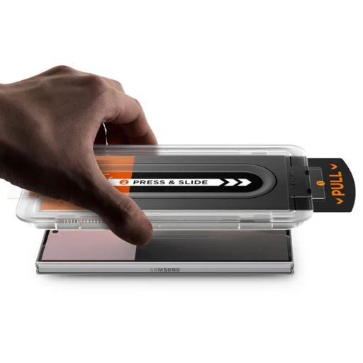 Samsung Galaxy Z Fold7 / Z Fold8 Ultra Spigen Glas.tR EZ-FIT Pro HD (AGL12249) privátne ochranné tvrdené sklo na displej - 3