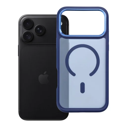  Apple iPhone 18 Pro Max / 17 Pro Max sötétkék Forcell F-Protect Smoke Hybrid Premium MagSafe-kompatibilis tok - 11