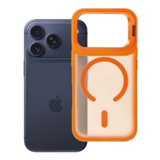 Forcell F-Protect Smoke Hybrid Premium puzdro kompatibilné s MagSafe pre iPhone 18 Pro / 17 Pro, oranžové