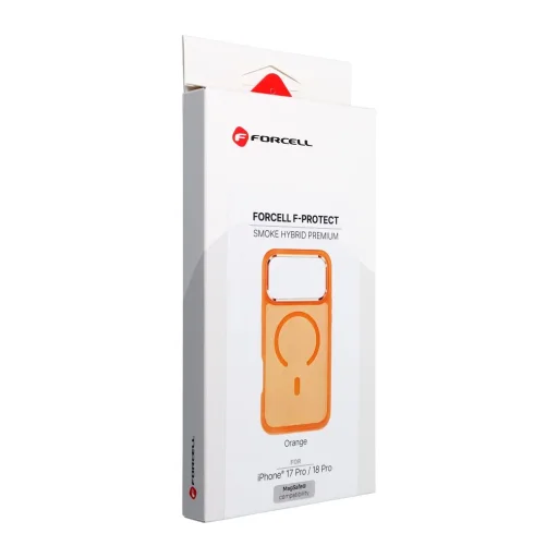 Forcell F-Protect Smoke Hybrid Premium puzdro kompatibilné s MagSafe pre iPhone 18 Pro / 17 Pro, oranžové - 14
