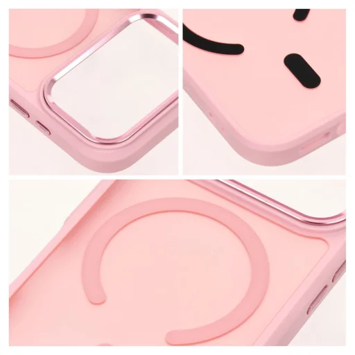 Kryt na iPhone 18 Pro / 17 Pro Forcell F-Protect dymový hybridný prémiový kompatibilný s MagSafe ružový kryt - 3