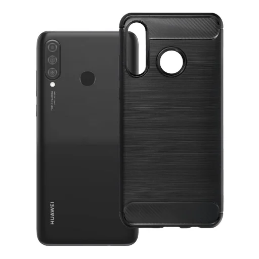 Huawei P30 Lite Carbon 2.0 TPU puzdro čierne - 1