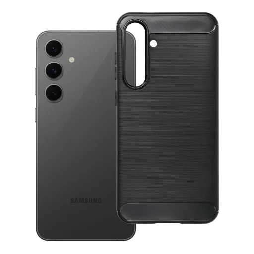 Carbon 2.0 TPU puzdro pre Samsung S24 FE, čierne - 1