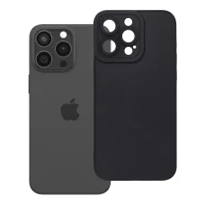 Matt 2.0 vékony TPU tok iPhone 15 Pro Max készülékhez, fekete