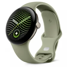 Google Pixel Watch 5 45 mm inteligentné hodinky, saténová pyritová olivová – GA10896-DE