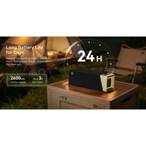 Bugani Brief TT Bluetooth reproduktor, 60 W, čierno-zlatý - 11