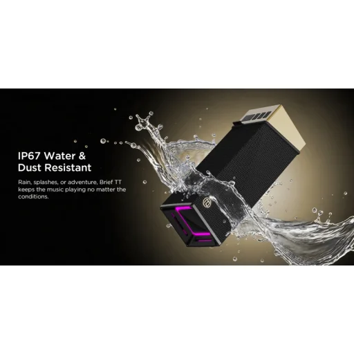 Bugani Brief TT Bluetooth reproduktor, 60 W, čierno-zlatý - 7