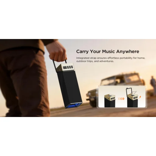 Bugani Brief TT Bluetooth reproduktor, 60 W, čierno-zlatý - 8