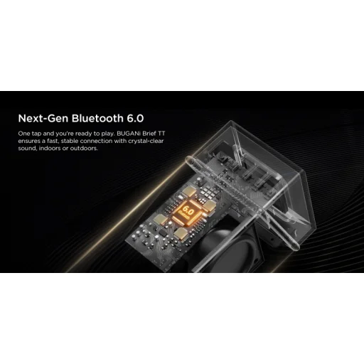 Bugani Brief TT Bluetooth reproduktor, 60 W, čierno-zlatý - 9