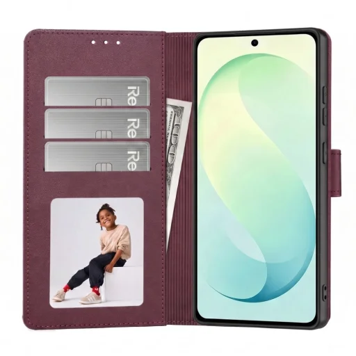 Samsung Galaxy S26 FE bordové peňaženkové puzdro Tech-Protect Wallet - 2