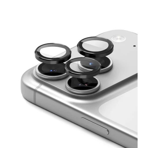 iPhone 18 Pro / 18 Pro Max fekete Ringke kamera keretvédő 2 darabos üvegfólia - 2