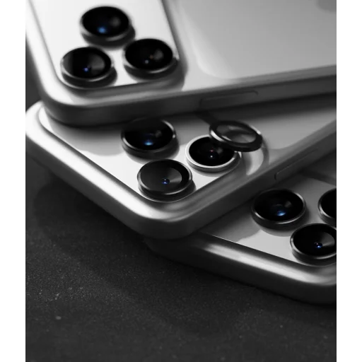 iPhone 18 Pro / 18 Pro Max fekete Ringke kamera keretvédő 2 darabos üvegfólia - 7