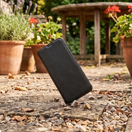 Samsung Galaxy S26 FE čierne dotykové flipové puzdro - 6