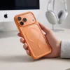  iPhone 17 Pro Max / 18 Pro Max Kozmikus narancssárga/átlátszó Tech-Protect MagOne MagSafe CC tok és Glass+ kijelzővédő üveg 2 db thumbnail
