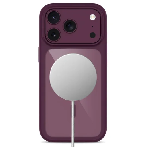 iPhone 17 Pro / 18 Pro tmavočerešňové/transparentné puzdro Tech-Protect MagOne MagSafe s ovládaním fotoaparátu + 2 ks skla - 5