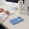  Apple iPhone 17 Pro Max / 18 Pro Max világoskék/átlátszó Tech-Protect MagOne MagSafe CC tok 2 db Glass+ kijelzővédő üveggel thumbnail