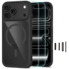  iPhone 17 Pro Max / 18 Pro Max fekete/átlátszó Tech-Protect MagOne MagSafe CC tok és Glass+ kijelzővédő üveg, 2 db-os csomag thumbnail
