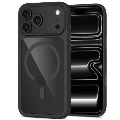 Apple iPhone 17 Pro / 18 Pro čierno/priehľadné puzdro Tech-Protect MagOne MagSafe s ovládaním kamery + 2 ks skla - 3