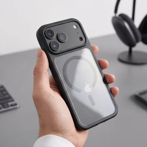 Apple iPhone 17 Pro / 18 Pro čierno/priehľadné puzdro Tech-Protect MagOne MagSafe s ovládaním kamery + 2 ks skla - 9