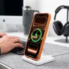 iPhone 17 Pro / 18 Pro Kozmická oranžová/priehľadná Tech-Protect MagOne MagSafe CC + Glass puzdro s 2 ks ochranného skla thumbnail