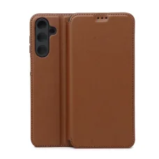 Samsung Galaxy A17 4G / A17 5G / A18 5G hnedé dotykové flipové puzdro