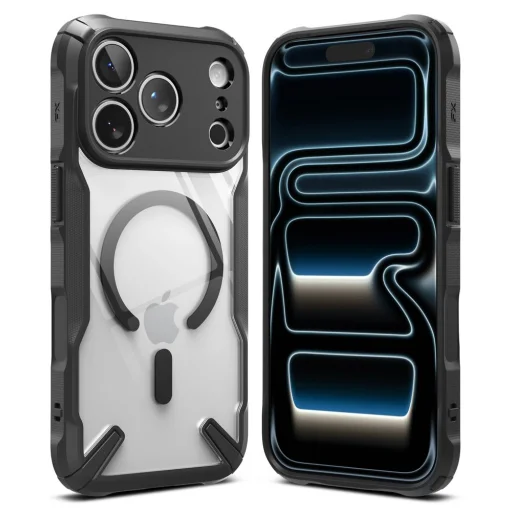 Apple iPhone 17 Pro / 18 Pro fekete Ringke Fusion X Magnetic MagSafe tok - 2