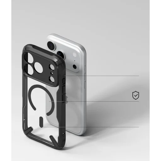 Apple iPhone 17 Pro / 18 Pro fekete Ringke Fusion X Magnetic MagSafe tok - 7