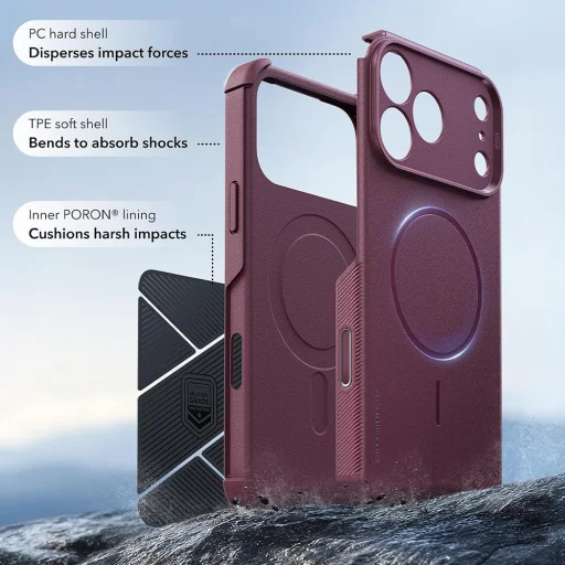 Apple iPhone 18 Pro Max / iPhone 17 Pro Max matné tmavomodré puzdro ESR Cyber HaloLock - 5