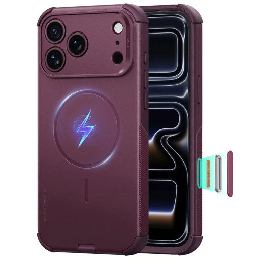 Apple iPhone 18 Pro Max / iPhone 17 Pro Max matné tmavomodré puzdro ESR Cyber HaloLock - 1