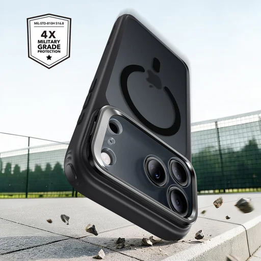 iPhone 18 Pro / iPhone 17 Pro matné čierne puzdro ESR Classic Hybrid HaloLock - 2