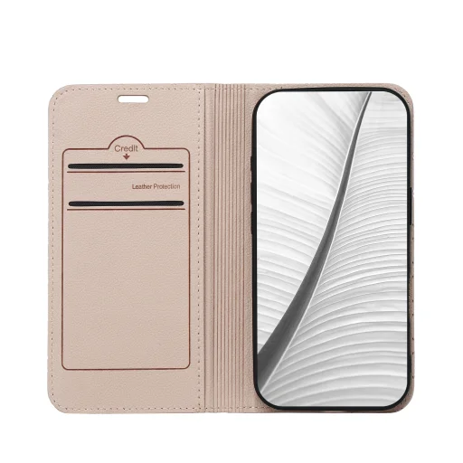 Apple iPhone 17 Pro / 18 Pro 6,3″ béžové knižkové puzdro TFO Smart Caro - 2