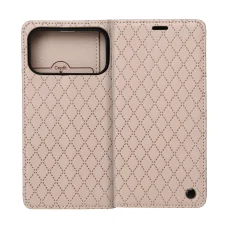 iPhone 17 Pro Max / 18 Pro Max béžové TFO Smart Caro knižkové puzdro z umelej kože