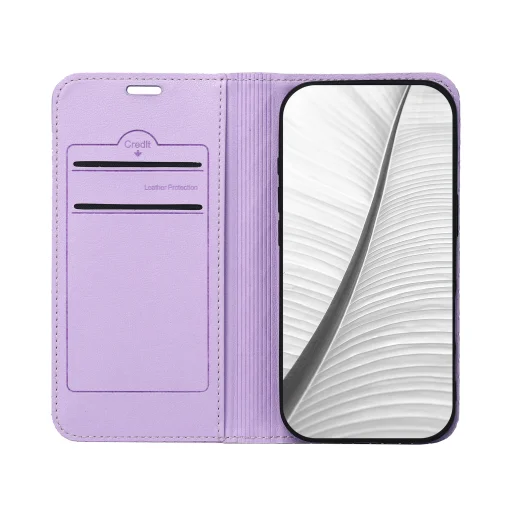 iPhone 17 Pro / 18 Pro 6,3" fialové TFO Smart Caro flipové puzdro - 2