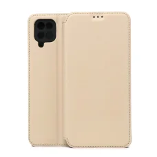 Samsung Galaxy A12 / M12 béžové flipové puzdro TFO Smart Touch