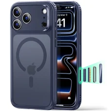 iPhone 18 Pro / iPhone 17 Pro matné modré puzdro ESR Classic Hybrid HaloLock