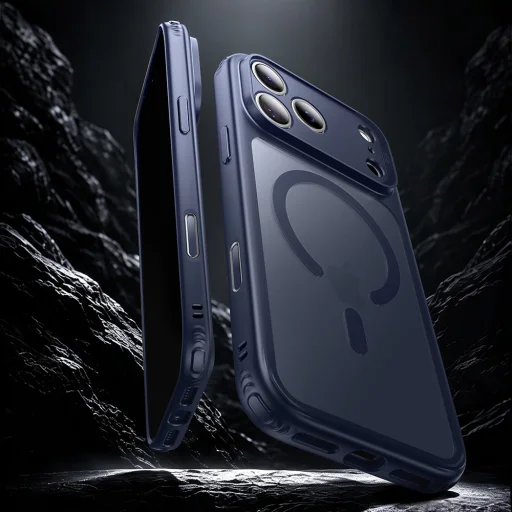 iPhone 18 Pro / iPhone 17 Pro matné modré puzdro ESR Classic Hybrid HaloLock - 2