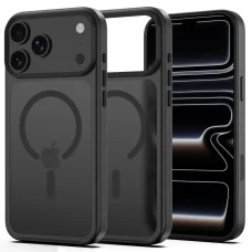 Matné čierne puzdro Tech-Protect Magmat MagSafe CC pre Apple iPhone 17 Pro Max / 18 Pro Max