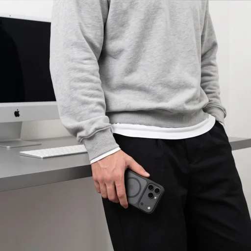 Matné čierne puzdro Tech-Protect Magmat MagSafe CC pre Apple iPhone 17 Pro Max / 18 Pro Max - 7