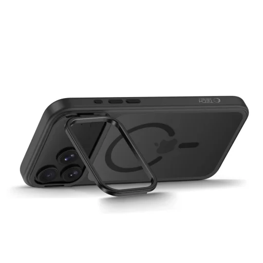 iPhone 17 Pro / 18 Pro matné čierne Tech-Protect MagStand MagSafe CC puzdro - 5