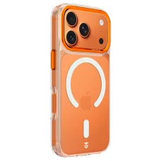 Apple iPhone 17 Pro/18 Pro oranžové Tactical MagForce 2.0 priehľadné puzdro