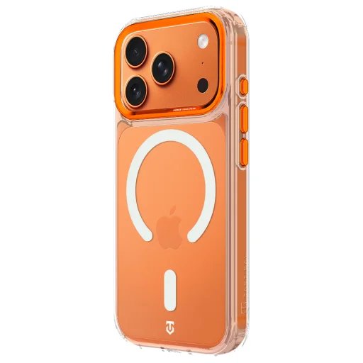 Apple iPhone 17 Pro/18 Pro oranžové Tactical MagForce 2.0 priehľadné puzdro - 2