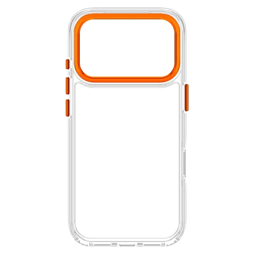 Apple iPhone 17 Pro/18 Pro oranžové Tactical MagForce 2.0 priehľadné puzdro - 4