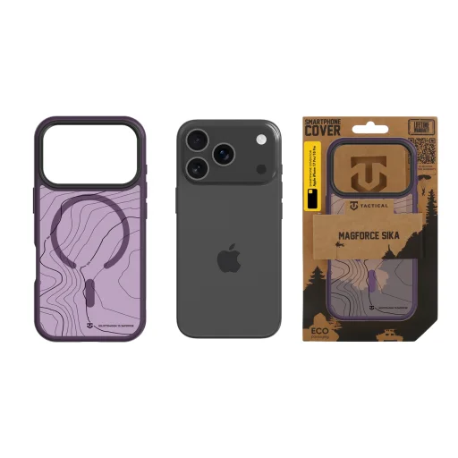 Apple iPhone 17 Pro/18 Pro dymový bordový Tactical MagForce Hyperstealth Sika kryt - 3